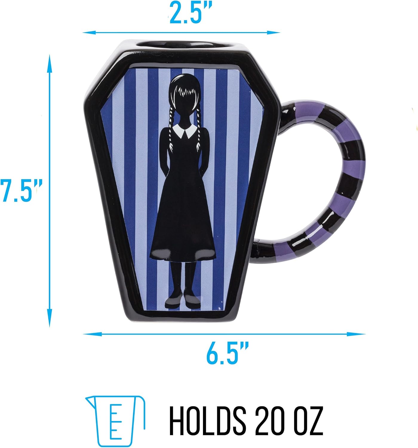 Netflix Wednesday 20oz Sculpted Mug