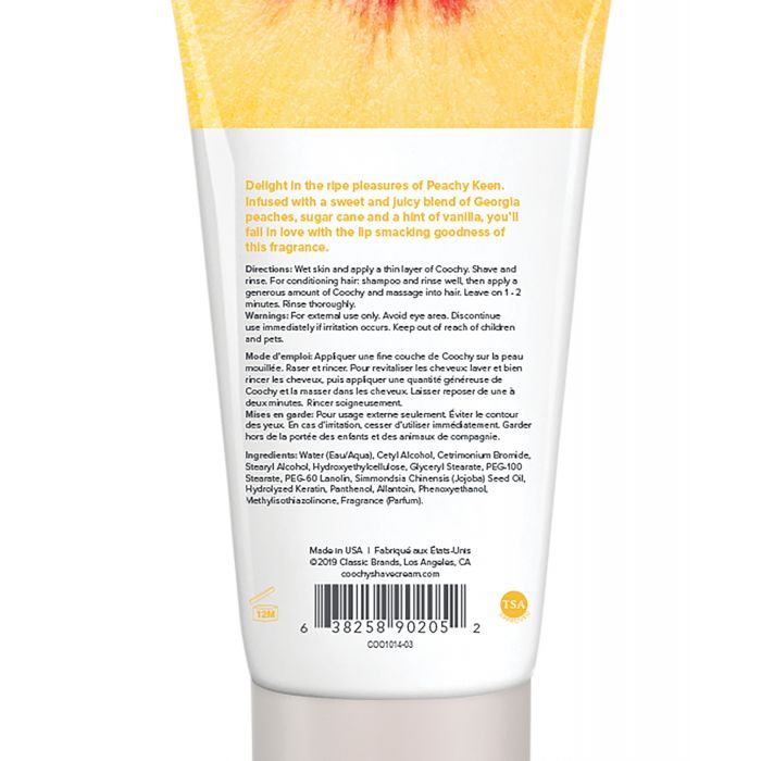 Coochy Shave Cream 3.4floz Peachy Keen
