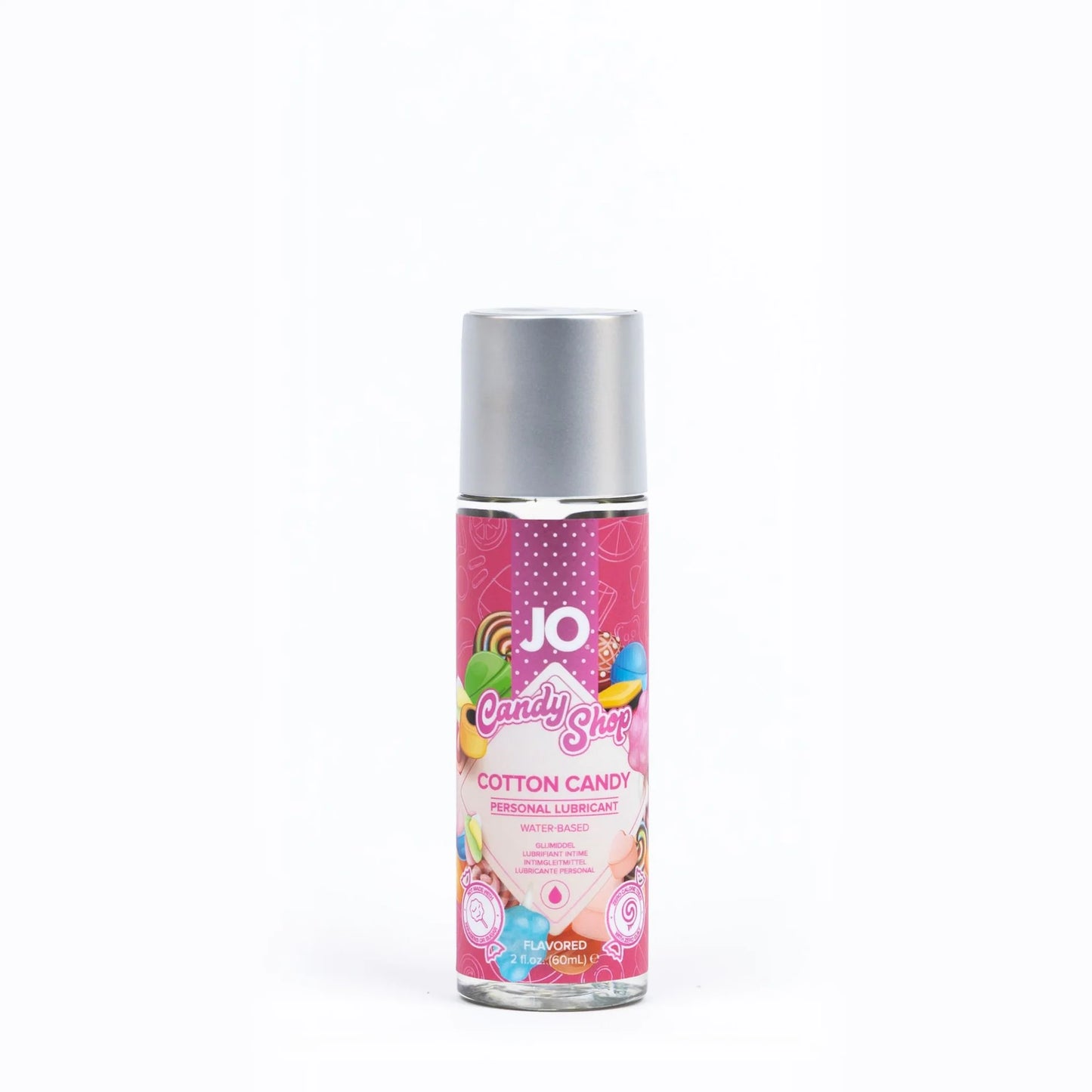 JO H2O Candy Shop Water-Based Flavored Lubricant Cotton Candy 2floz
