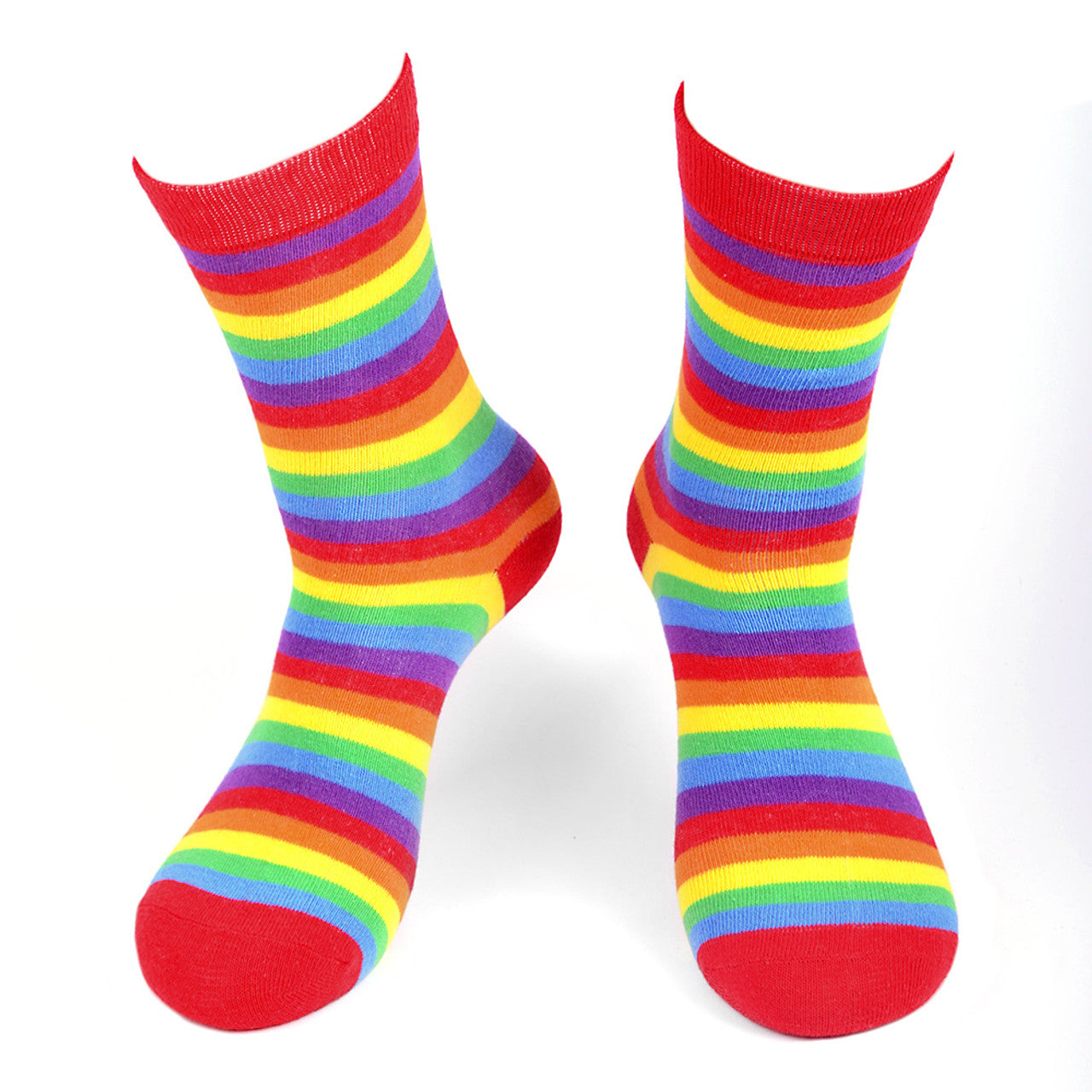 Parquet Women's Rainbow Striped Novelty Socks