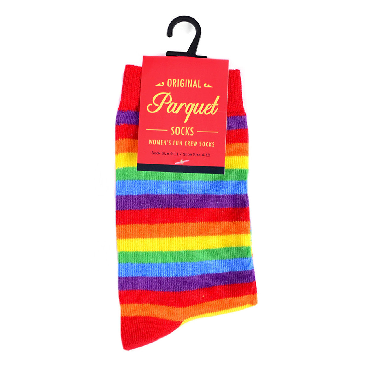Parquet Women's Rainbow Striped Novelty Socks