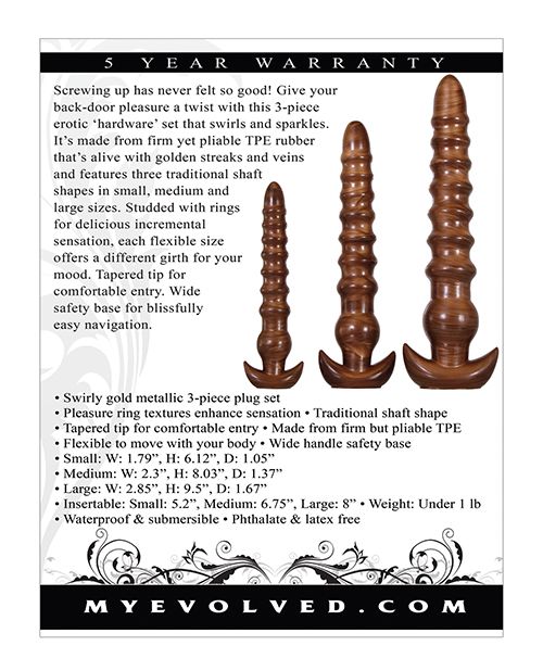 Evolved Twisted Love Set - Gold - CLEARANCE