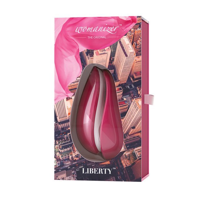 Womanizer Liberty Clitoral Stimulator - Red Wine