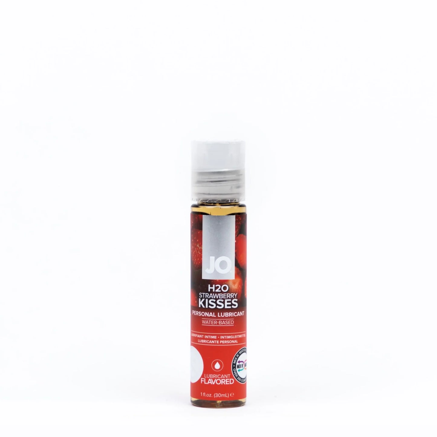 JO H2O Flavored Water-Based Lubricant Strawberry Kisses - Asst. Sizes Available