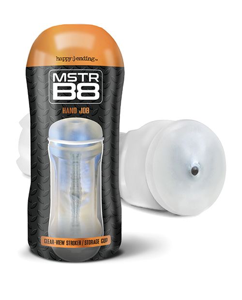Global Novelties Happy Ending MSTR B8 Clear View Stroker - Clear