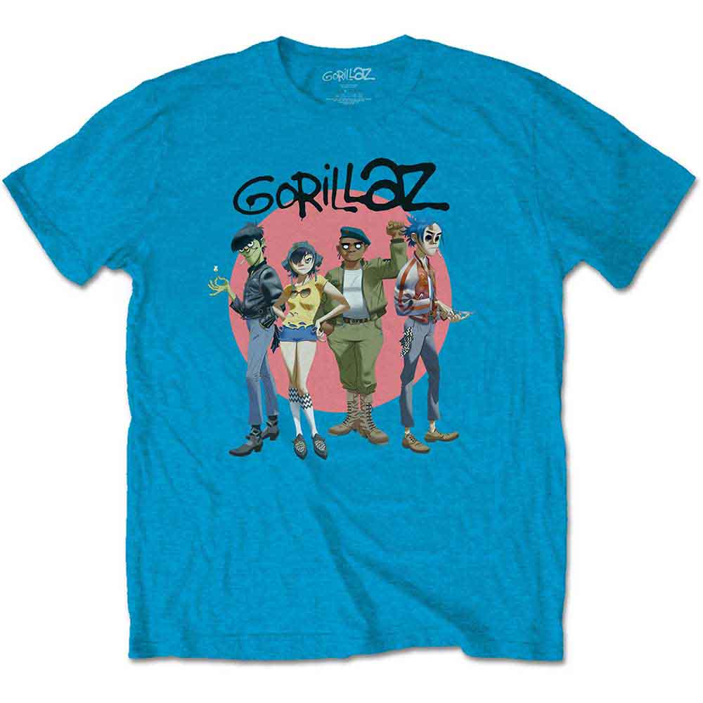 Gorillaz Group In Circle T-Shirt - Asst. Sizes