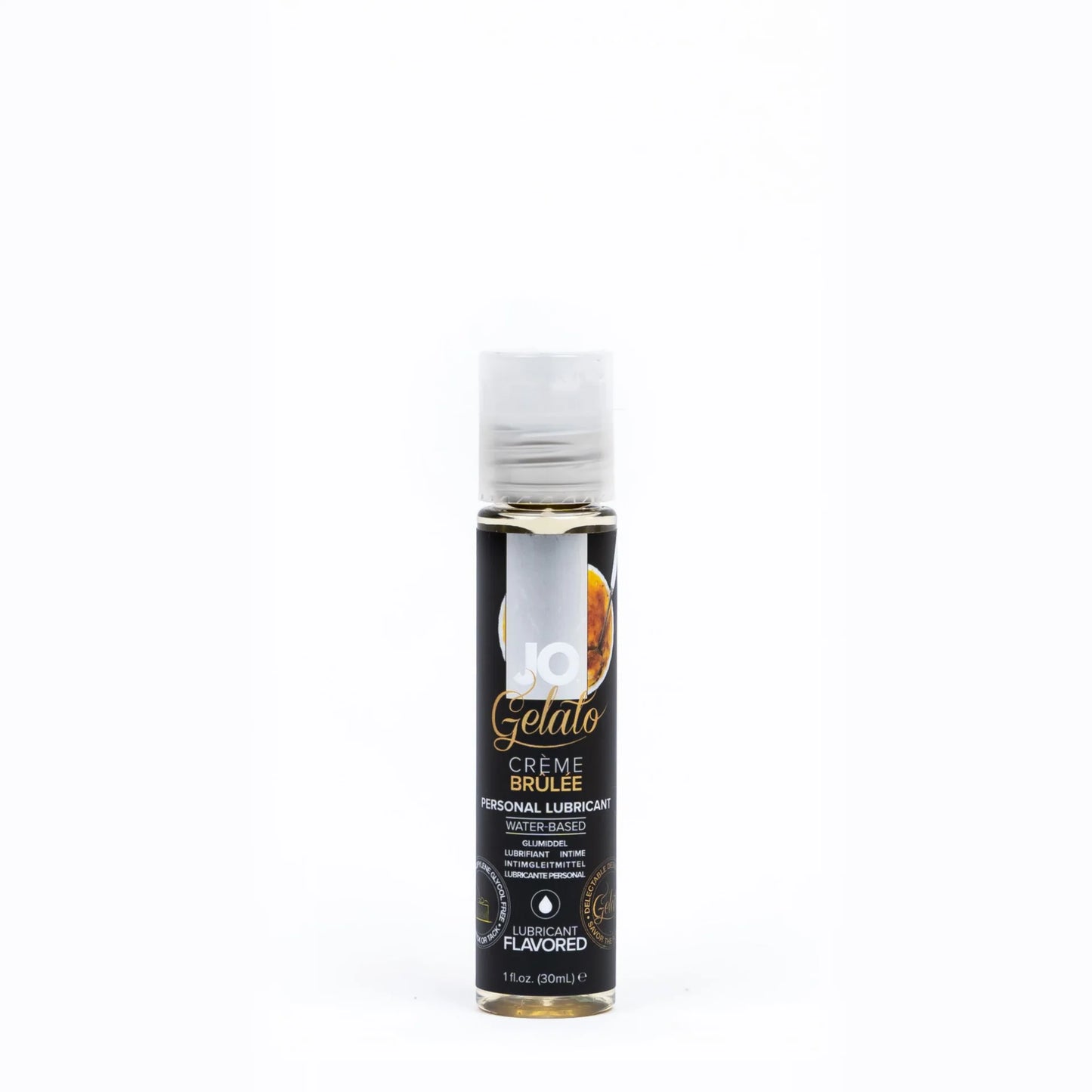 JO H2O GELATO Flavored Water-Based Lubricant Creme Brulee - Asst. Sizes Available