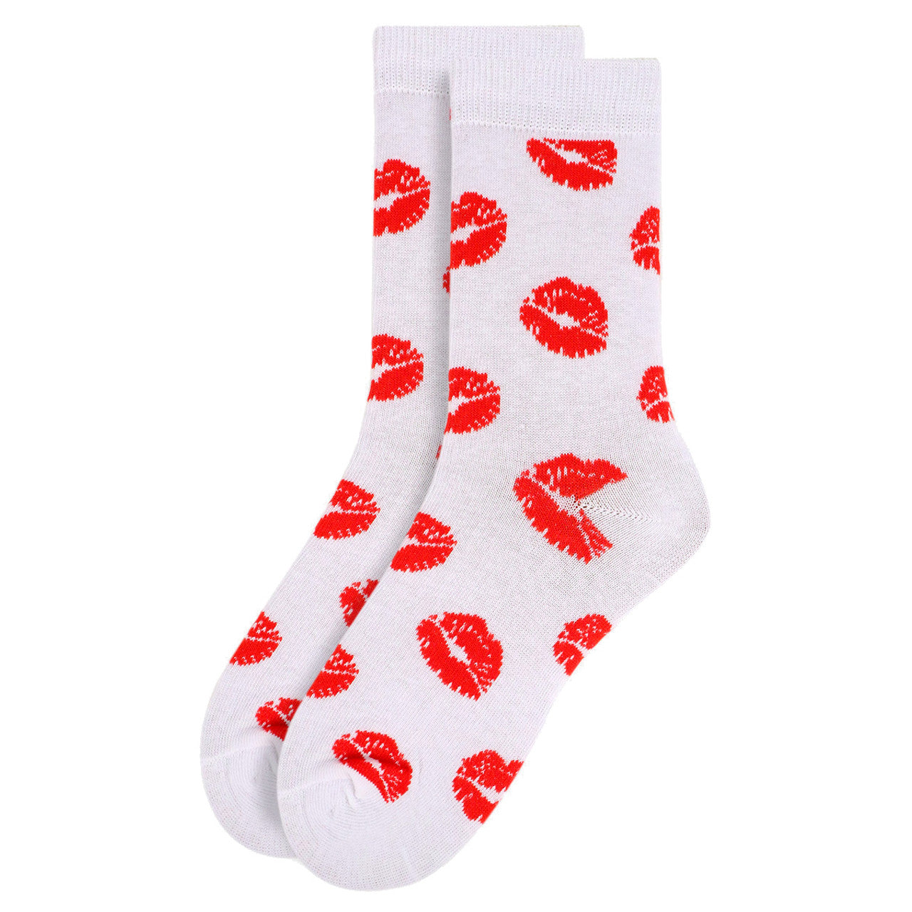 Parquet Women's Lips Pattern Novelty Socks