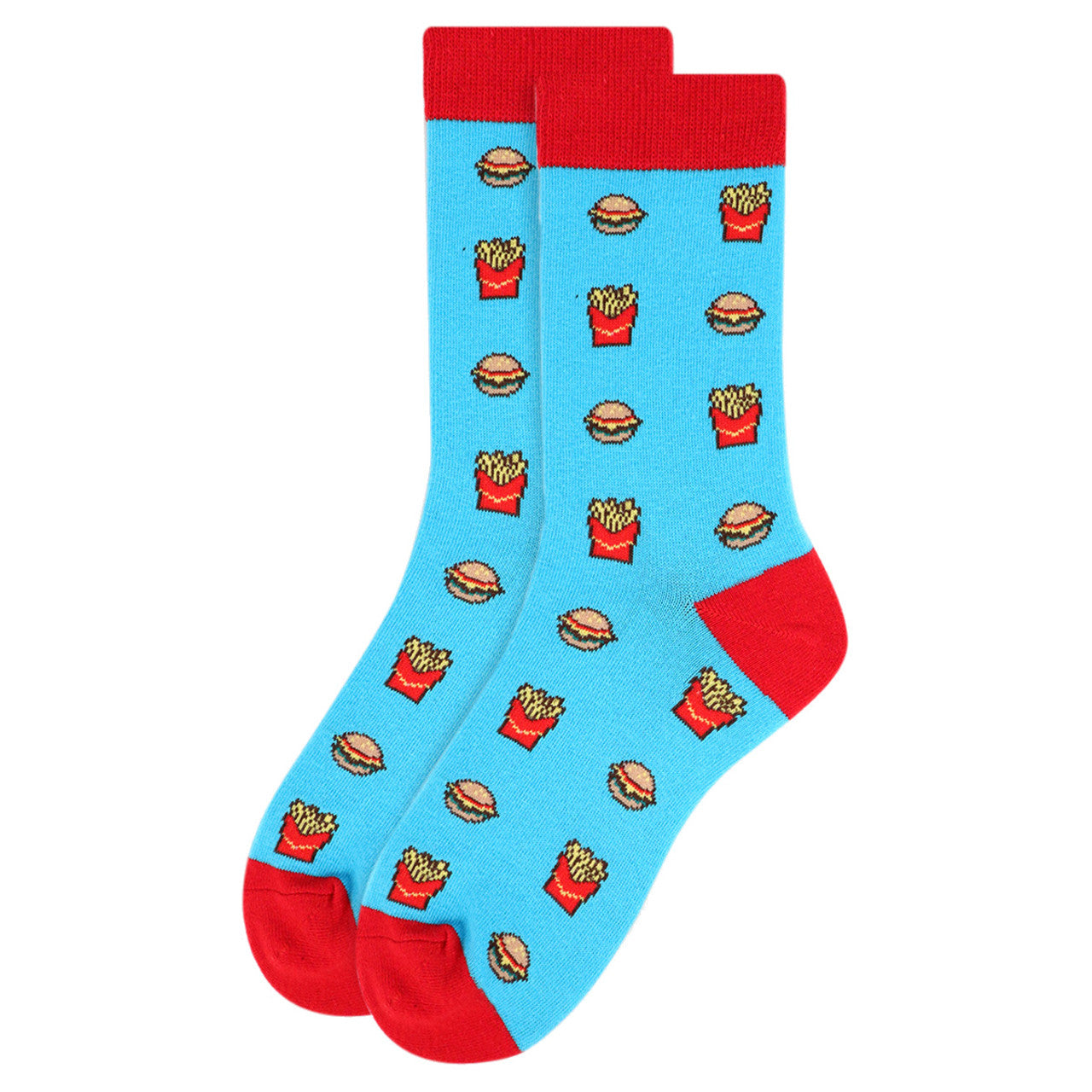 Parquet Women's Hamburger & French Fries Novelty Socks