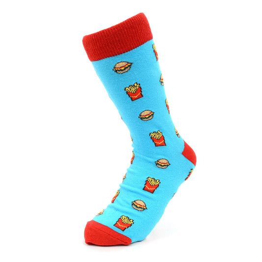 Parquet Women's Hamburger & French Fries Novelty Socks