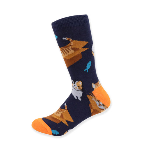 Parquet Women's Novelty Cat In The Box Socks