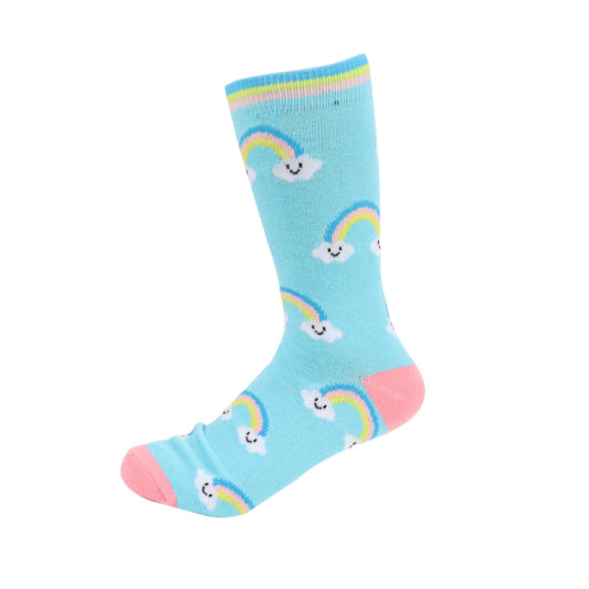 Parquet Women's Novelty Rainbow & Clouds Socks