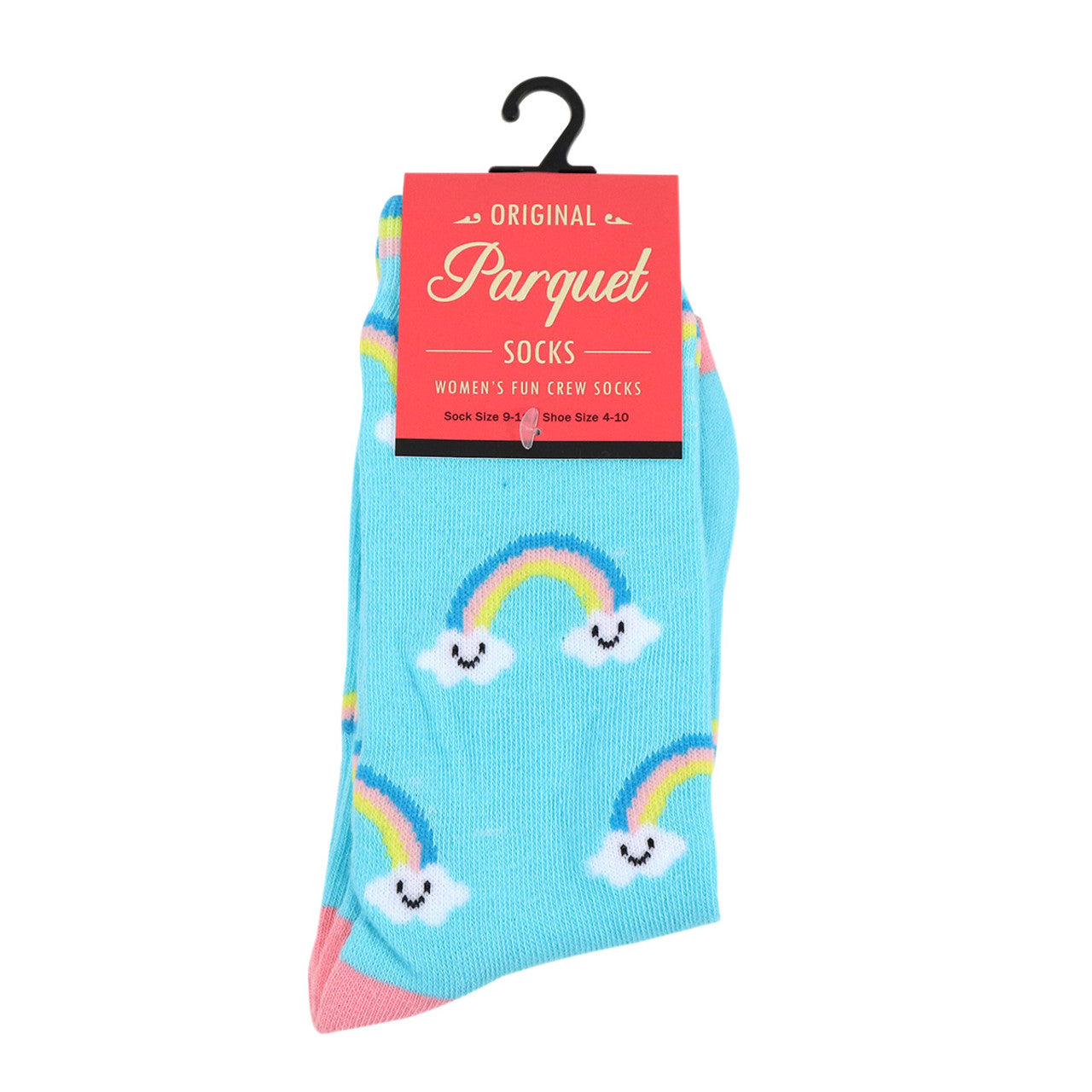Parquet Women's Novelty Rainbow & Clouds Socks
