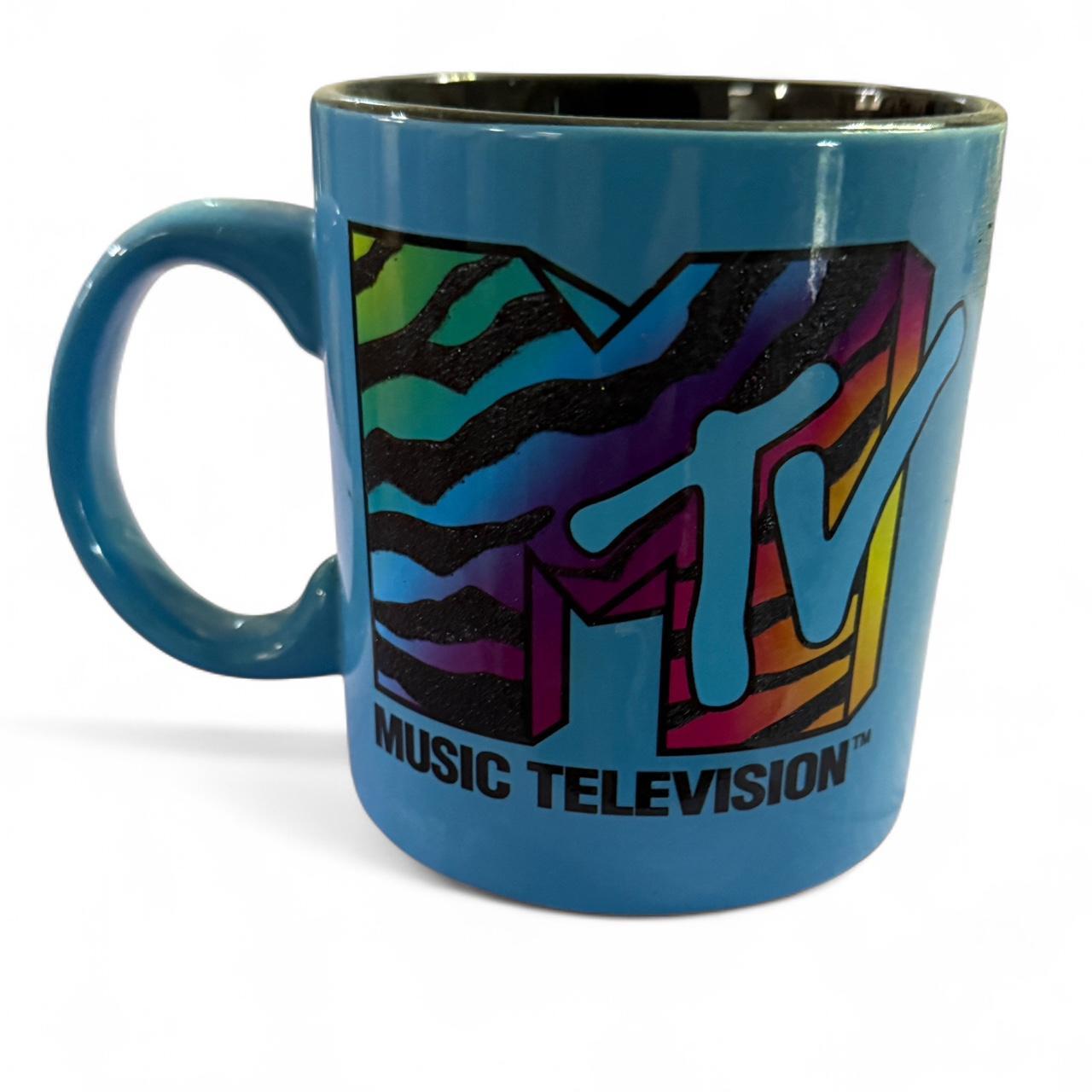 MTV Rainbow Zebra Logo 20oz Ceramic Mug CLEARANCE