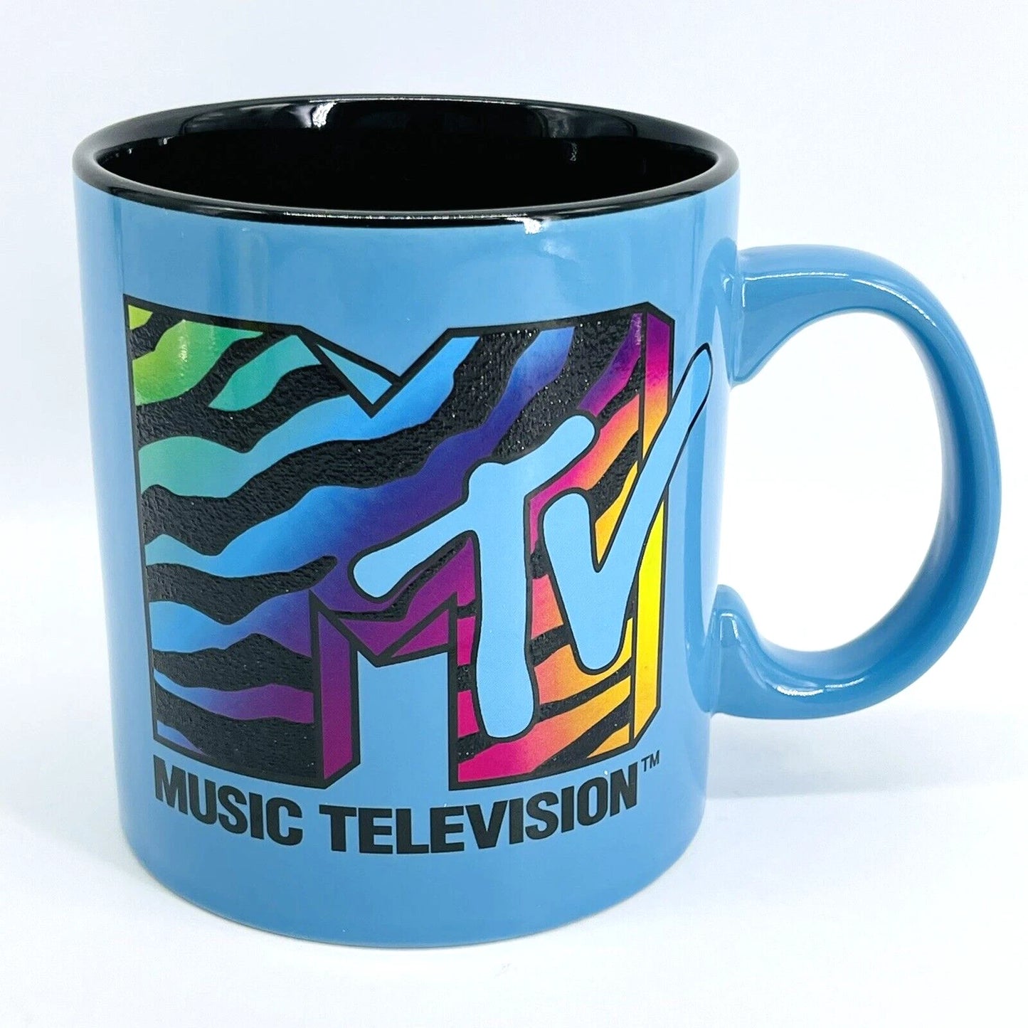 MTV Rainbow Zebra Logo 20oz Ceramic Mug CLEARANCE