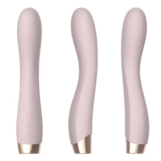 White Chocolate Gold Silicone Massager - CLEARANCE