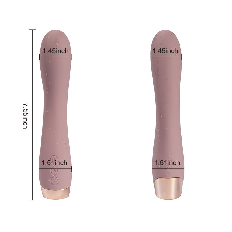 White Chocolate Gold Silicone Massager - CLEARANCE