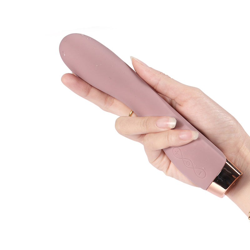 White Chocolate Gold Silicone Massager - CLEARANCE