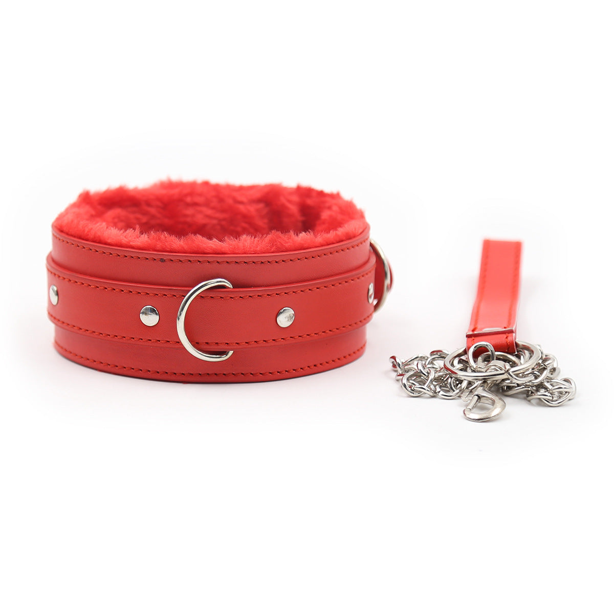 J's Playhouse® Show Me The Ropes Furry Collar & Leash - Pick Your Color