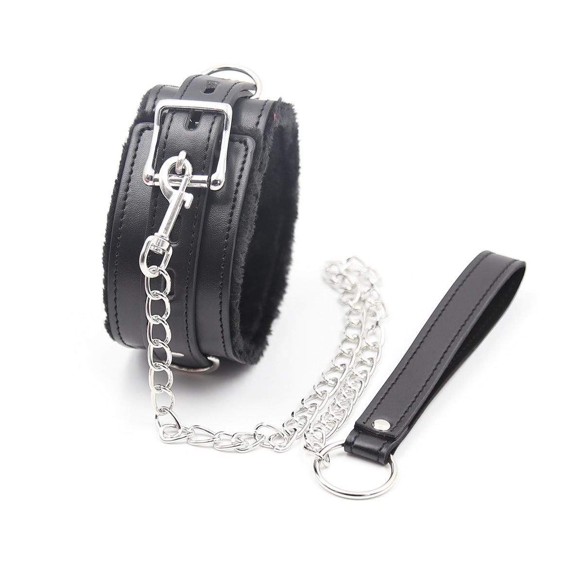 J's Playhouse® Show Me The Ropes Furry Collar & Leash - Pick Your Color