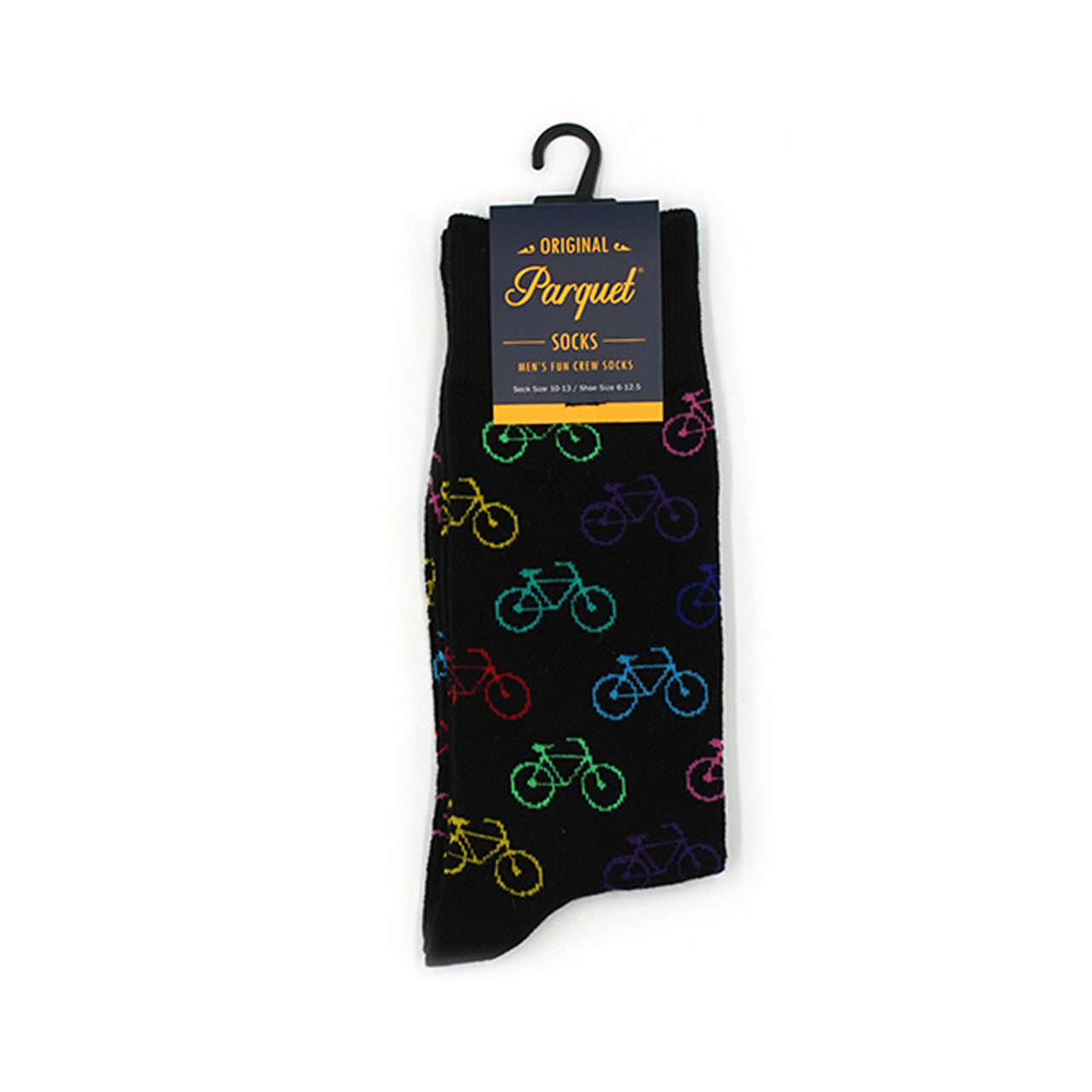 Parquet Men's Bicycle Novelty Socks - Black