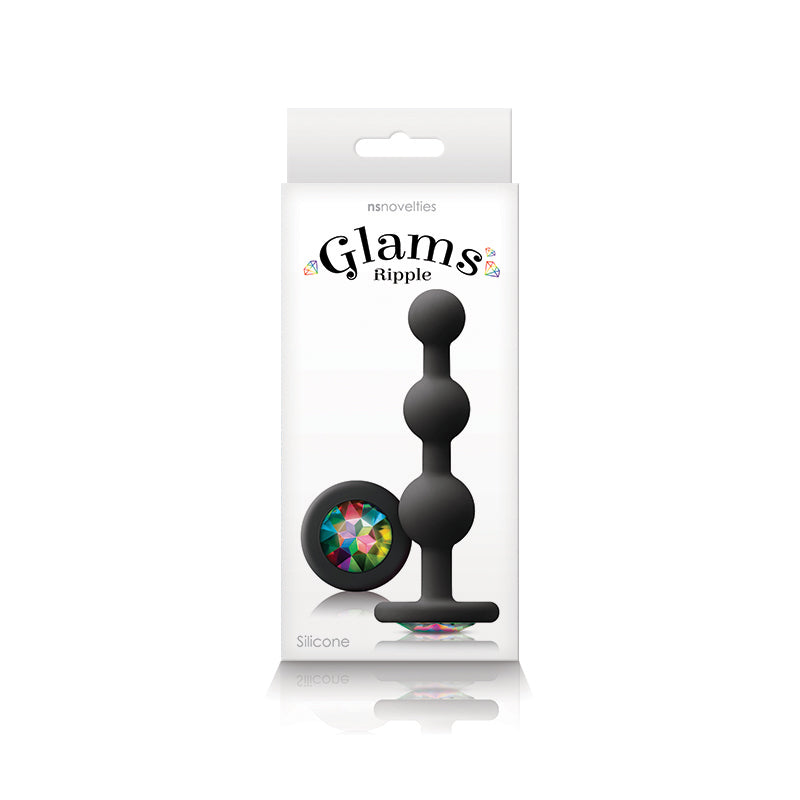 NS Novelties Glams Ripple Anal Bead Plug - Pick Your Color