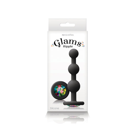 NS Novelties Glams Ripple Anal Bead Plug - Pick Your Color