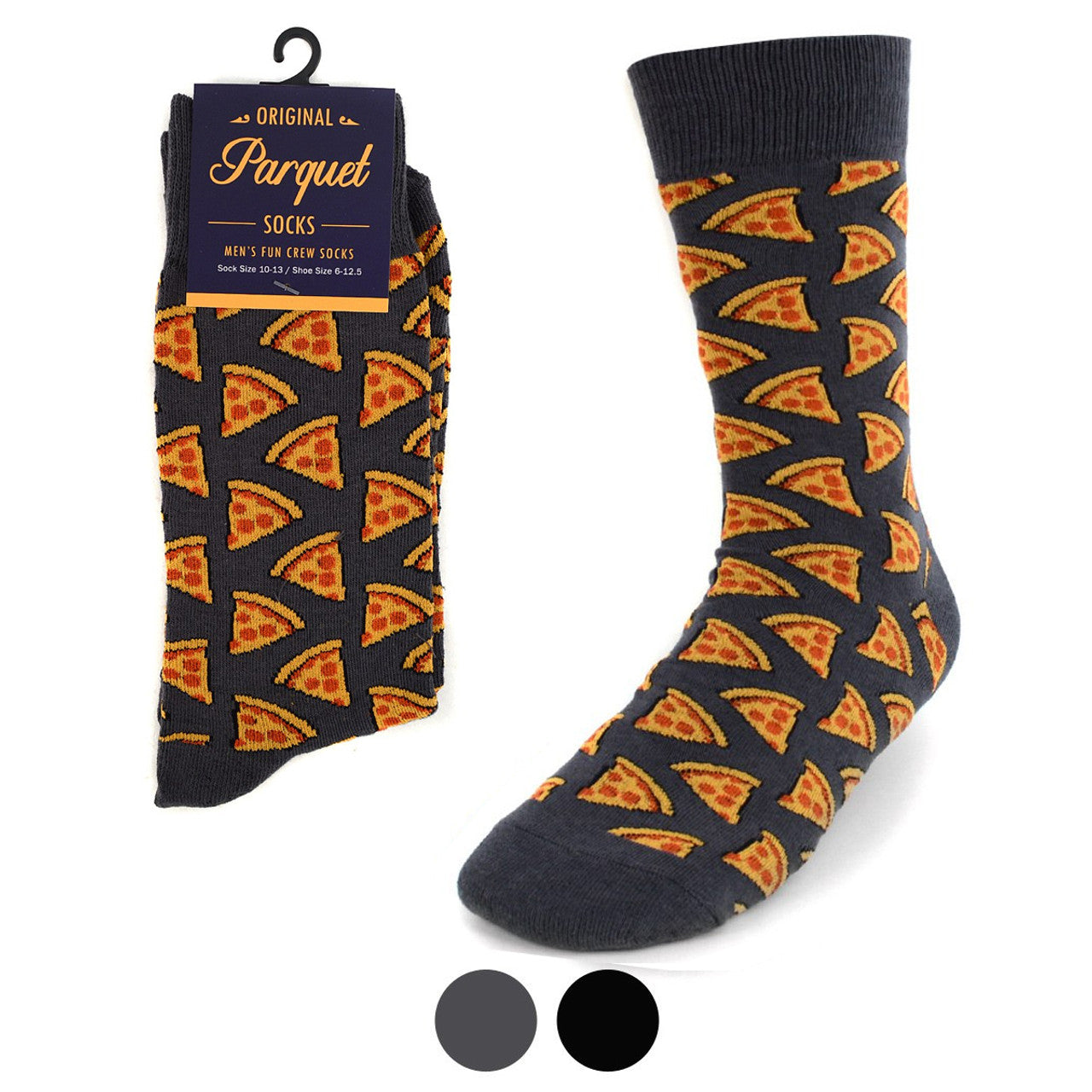 Parquet Men's Pepperoni Pizza Novelty Socks - Pick Your Color