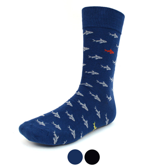 Parquet Men's Shark Novelty Socks - Pick Your Color