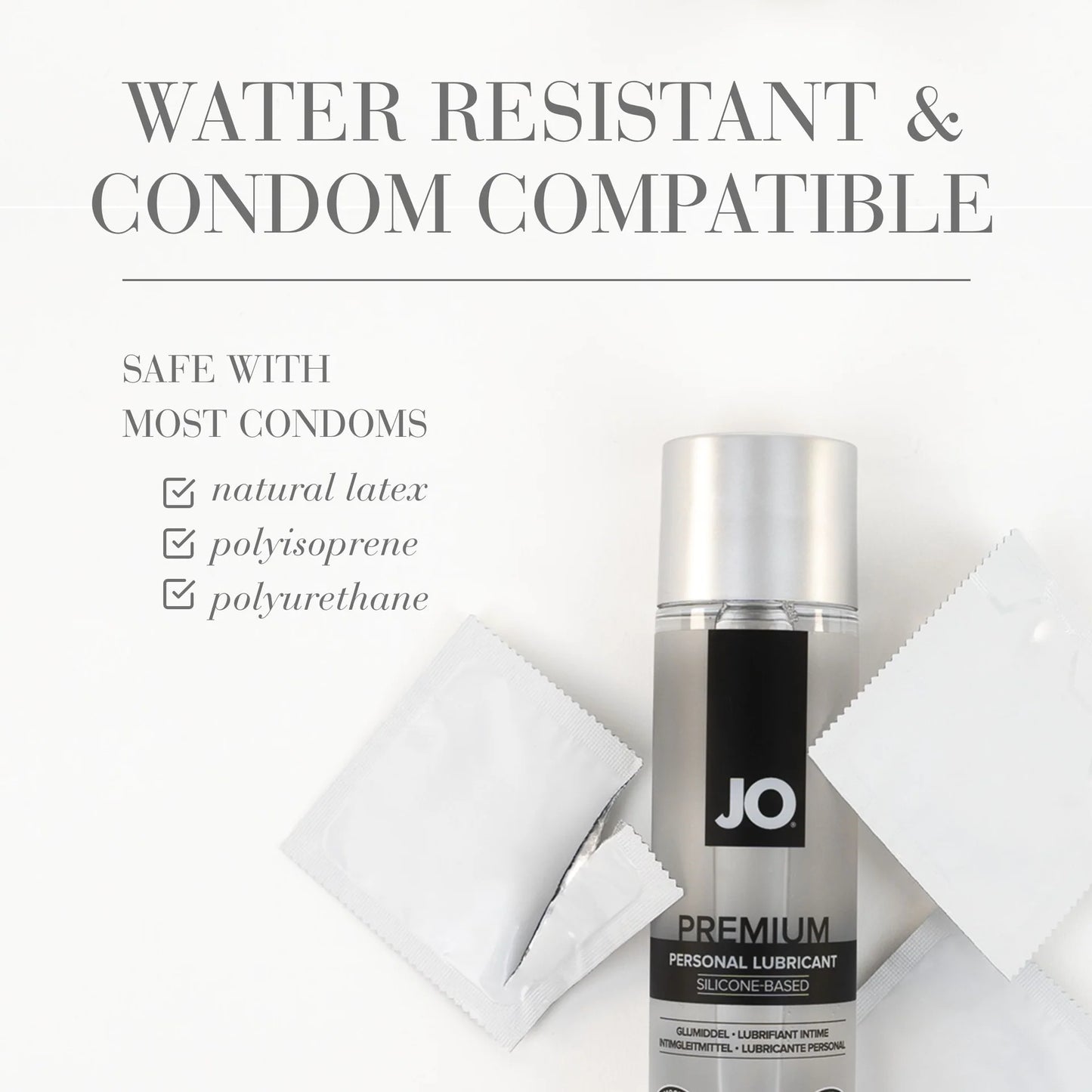JO Premium Silicone Lubricant - Asst. Sizes Available