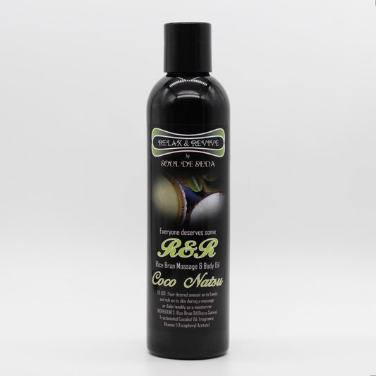 Soul De Seda Relax & Revive Massage/Body Oil 8floz Coco Natsu