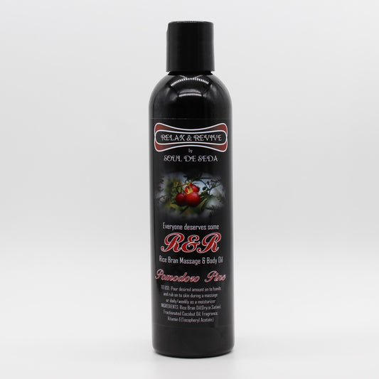 Soul De Seda Relax & Revive Massage/Body Oil 8floz Pomodoro Pine