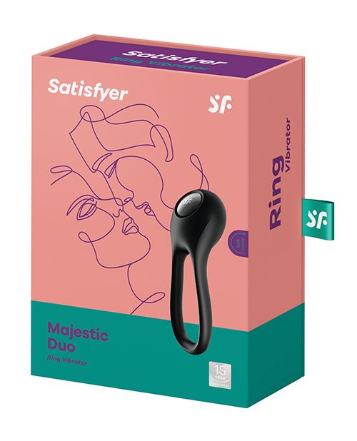 Satisfyer Majestic Duo Vibrating Cock Ring - CLEARANCE