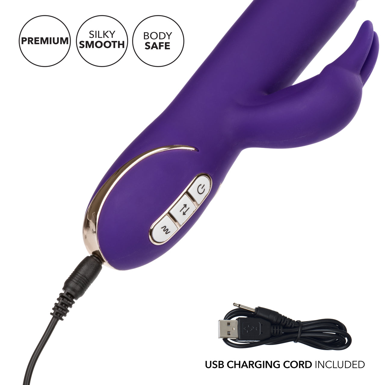 CalExotics Jack Rabbit Signature Silicone Thrusting Rabbit - Purple