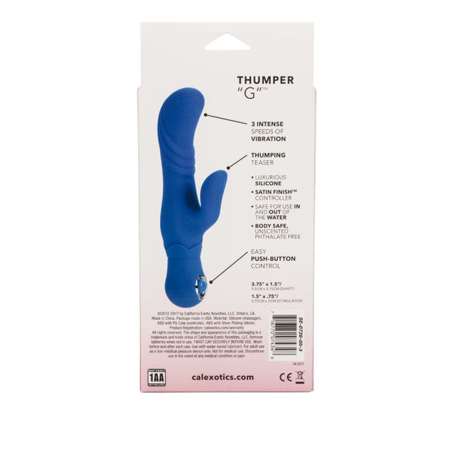 CalExotics Thumper G Silicone Rabbit - Pick Your Color