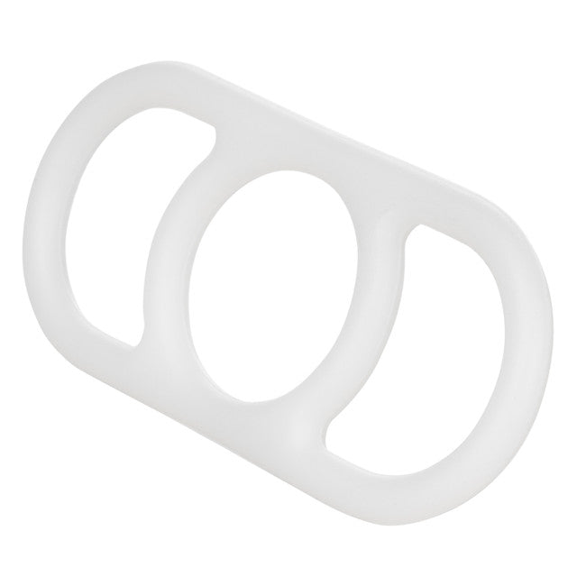 CalExotics Commander Erection Enhancer Silicone Cock Ring - White