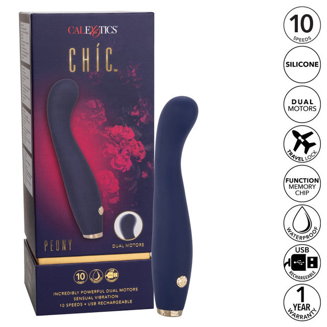 CalExoics Chíc™ Peony G-Spot Vibe - Blue