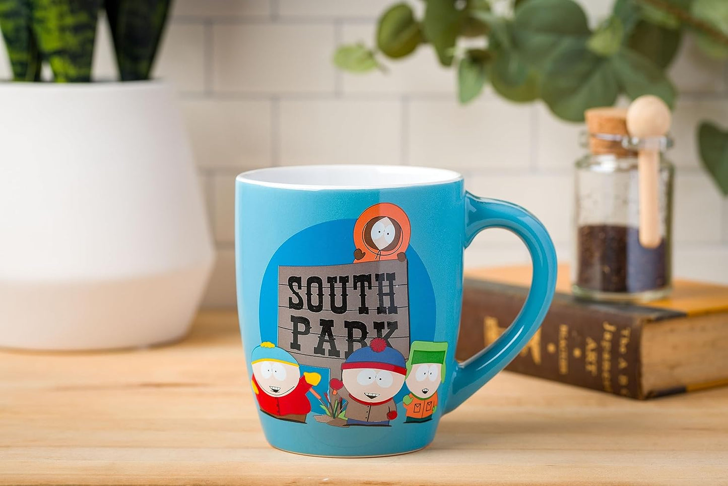 Comedy Central South Park Kids and Logo 25oz Jumbo Curved Ceramic Mug