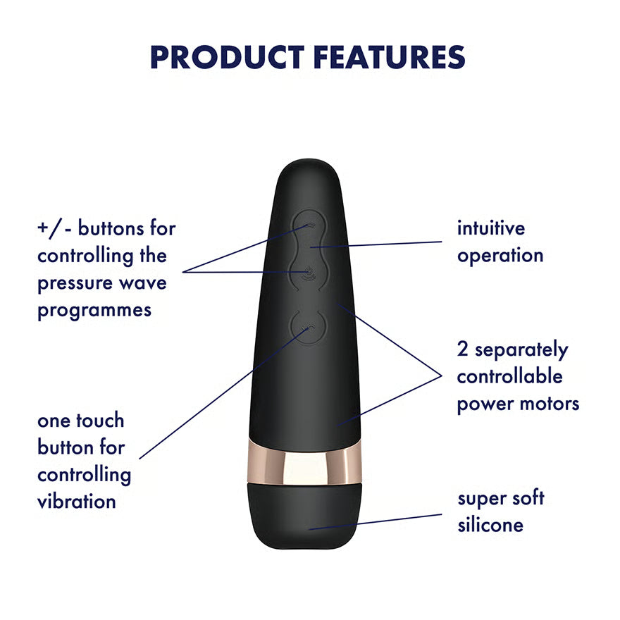 Satisfyer Pro 3+ Air Pulse Stimulation & Vibration - CLEARANCE
