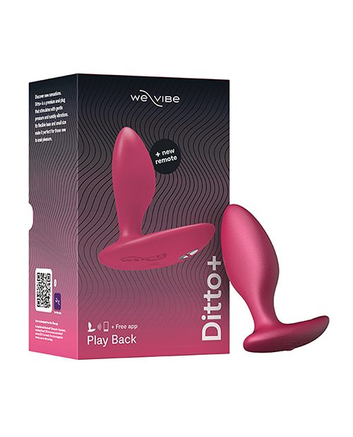 We-Vibe Ditto+ Vibrating Butt Plug - Pick Your Color