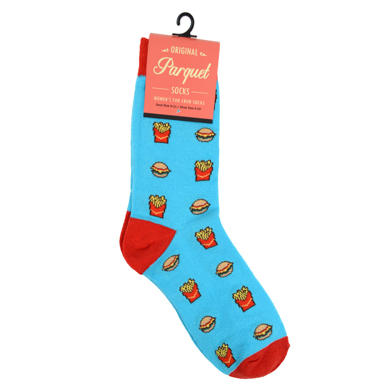 Parquet Women's Hamburger & French Fries Novelty Socks