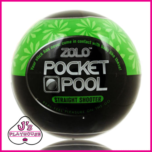 Zolo Pocket Pool Straight Shooter Masturbator Sleeve - Green