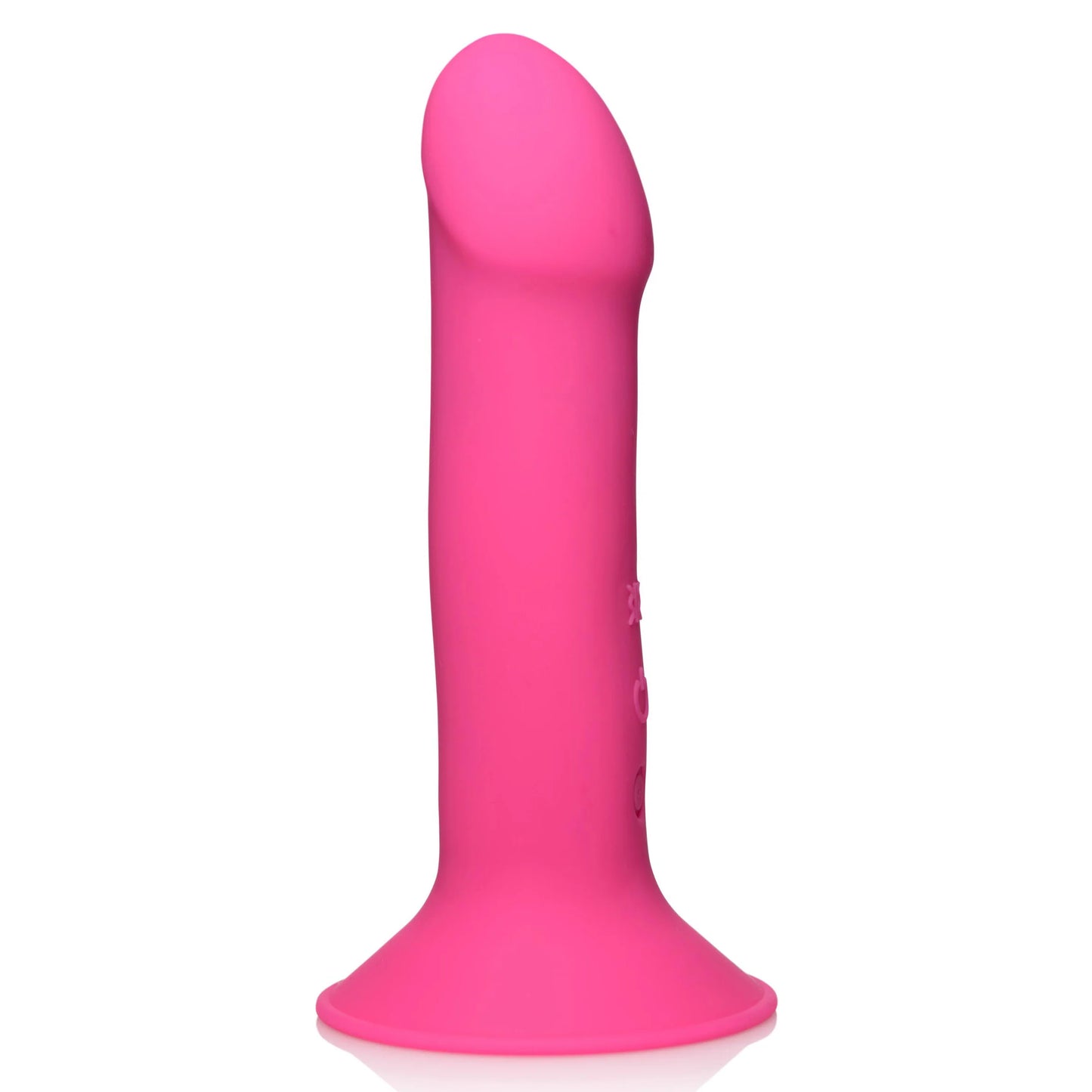 XR Brands Squeeze-It Vibrating Rechargeable Silicone Dildo - Pick Your Color
