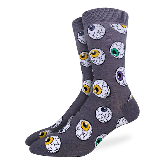 Good Luck Sock Men's Crew Socks Eyeballs