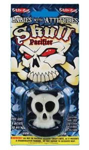 Billy Bob Pacifier Pirate Skull Black