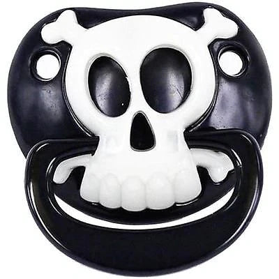 Billy Bob Pacifier Pirate Skull Black