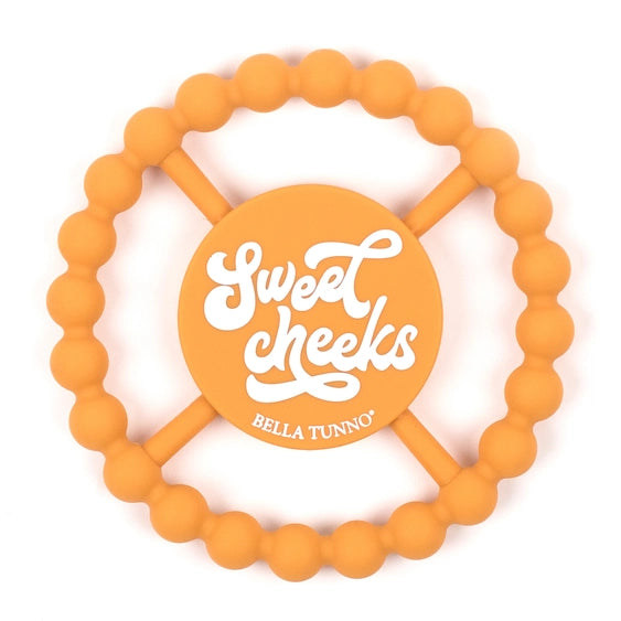 Bella Tunno Sweet Cheeks Happy Silicone Teether