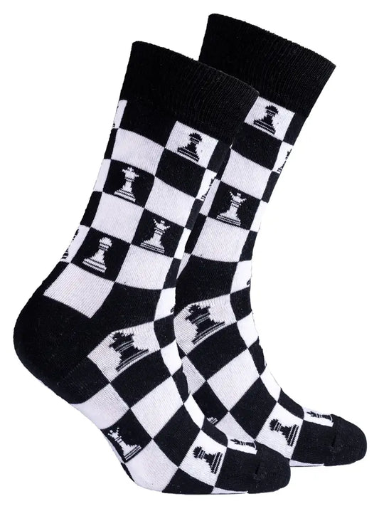Socks N Socks Men's Chess Crew Socks