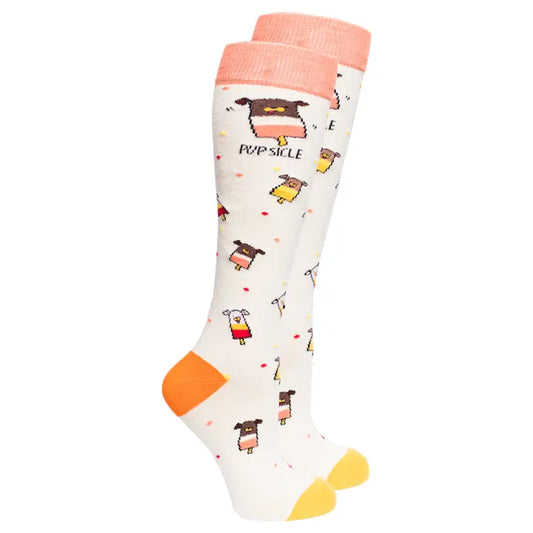 Socks N Socks Knee High Socks - Pupsicle