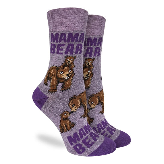 Good Luck Sock Women's Crew Socks - Momma Bear